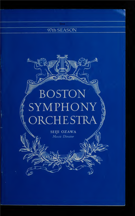 Boston Symphony Orchestra Concert Programs, Season 97, 1977-1978