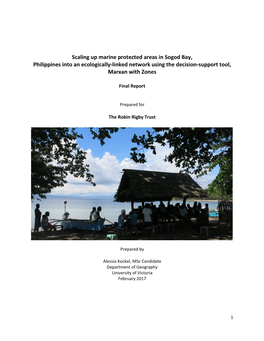 Scaling up Marine Protected Areas in Sogod Bay, Philippines Into an Ecologically-Linked Network Using the Decision-Support Tool, Marxan with Zones