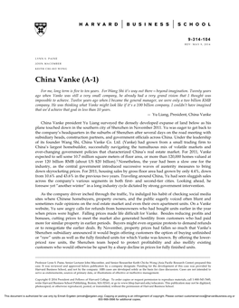China Vanke (A-1)