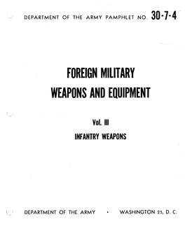 Foreign Military Weapons and Equipment