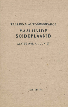 Maaliinide Sõiduplaanid