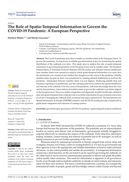 The Role of Spatio-Temporal Information to Govern the COVID-19 Pandemic: a European Perspective