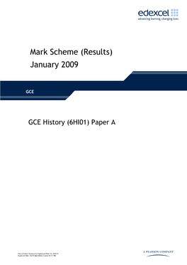 Mark Scheme (Results)