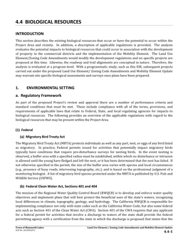 4.4 Biological Resources