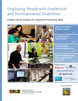 Employing People with Intellectual and Developmental Disabilities