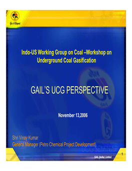 Gail's Ucg Perspective