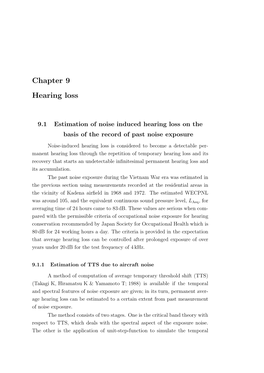 Chapter 9 Hearing Loss