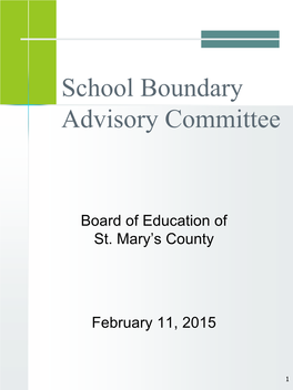School Boundary Advisory Committee