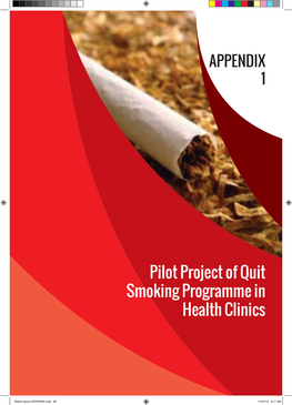 Pilot Project of Quit Smoking Programme in Health Clinics