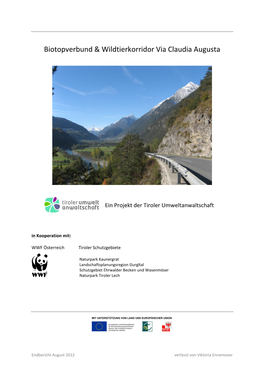 Biotopverbund & Wildtierkorridor Via Claudia Augusta