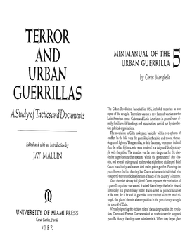 MINIMANUAL of the URBAN GUERRILLA S URBAN� by Carlosmarighella GUERRILLAS