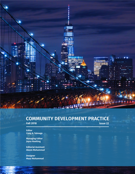 COMMUNITY DEVELOPMENT PRACTICE Fall 2018 Issue 22