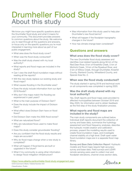 Drumheller Flood Study – About This Study