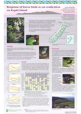 Response of Forest Birds to Rat Eradication on Kapiti Island