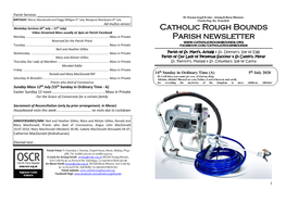 Liturgical Services in the Parish