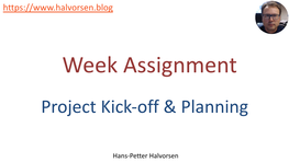 Week Assignment