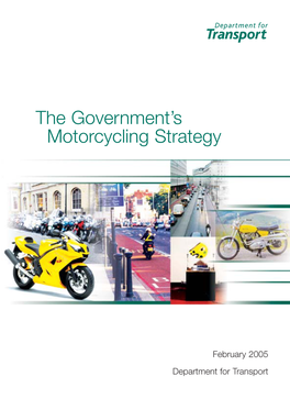 The Government's Motorcycling Strategy