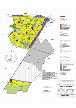 Zonal Development Plan for Zone G (West Delhi I )