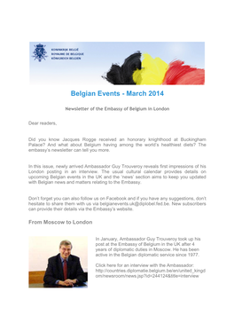 Belgian Events - March 2014