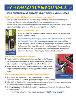 Electric Vehicle Fact Sheet Opens in a New Window