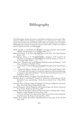 Bibliography