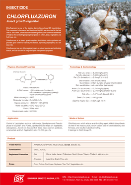 CHLORFLUAZURON Insect Growth Regulator