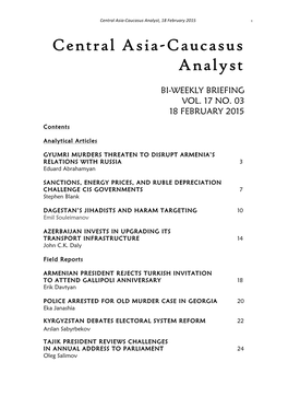 CACI Analyst, February 18, 2015 (.Pdf)