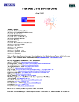 Tech Data Cisco Survival Guide