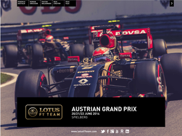 Austrian Grand Prix 20/21/22 June 2014 Spielberg