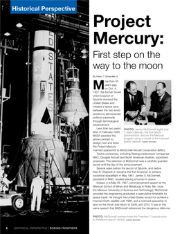 Project Mercury: First Step on the Way to the Moon