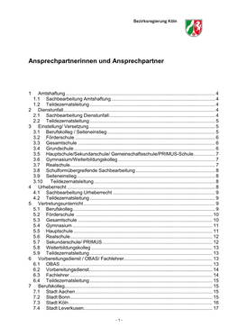 Ansprechpartnerinnen Und Ansprechpartner