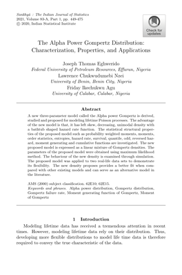 The Alpha Power Gompertz Distribution: Characterization, Properties, and Applications