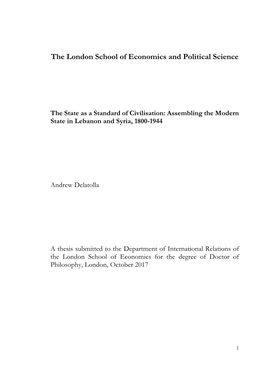 The London School of Economics and Political Science