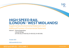 London - West Midlands) Midlands) - West (London Rail Speed High