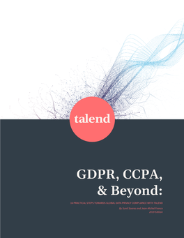 GDPR, CCPA, & Beyond