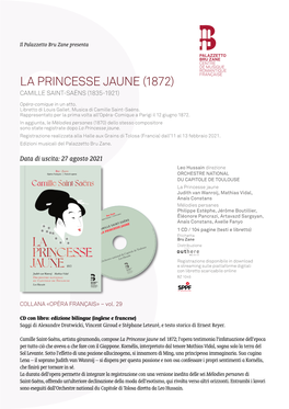 La Princesse Jaune (1872) Camille Saint-Saëns (1835-1921)