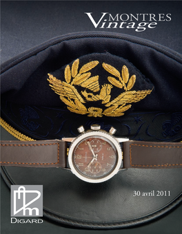 CATALOGUE MONTRES VINTAGE.Indd 1 13/04/2011 19:20:10 1 LIP (T 18 - Standard), Vers 1935 Rare Version De Forme Tonneau Curvex À Anses À Fil Et Fond Clippé