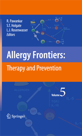 Allergy Frontiers, Volume 5: Therapy and Prevention