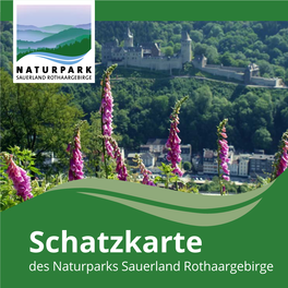 Schatzkarte Des Naturparks Sauerland Rothaargebirge Auf Schatzsuche Im Naturpark Sauerland Rothaargebirge