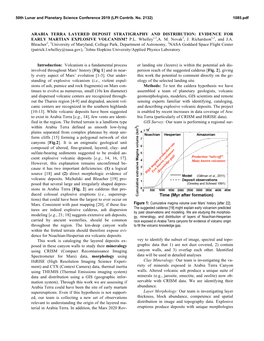 Arabia Terra Layered Deposit Stratigraphy and Distribution: Evidence for Early Martian Explosive Volcanism? P.L