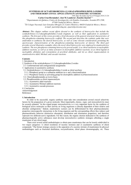 APPLICATIONS in ASYMMETRIC SYNTHESIS Carlos