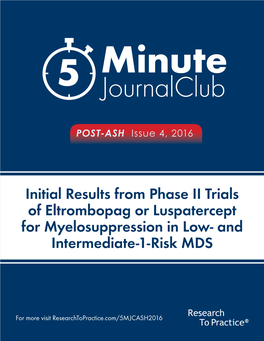 And Intermediate-1-Risk MDS