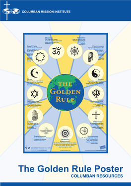 The Golden Rule Poster COLUMBAN RESOURCES Christian-Muslim Relations Peace Ecology and Justice Church in China Mission Studies