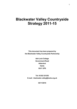 Blackwater Valley Countryside Strategy 2011-15