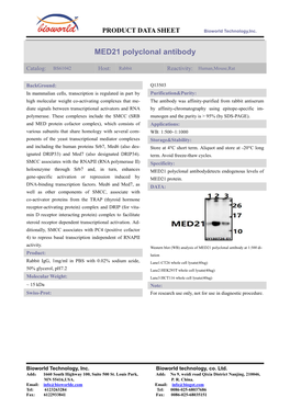 MED21 Polyclonal Antibody