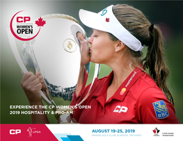Experience the Cp Women's Open 2019 Hospitality & Pro-Am