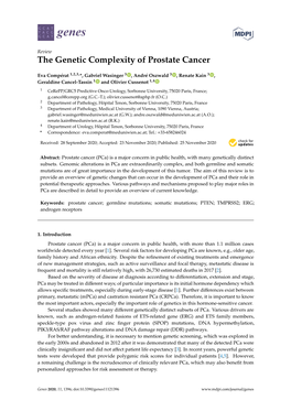 The Genetic Complexity of Prostate Cancer