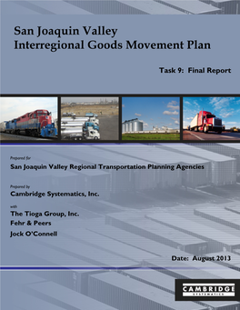 SJV Interregional Goods Movement Study