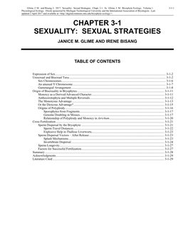 Chapter 3-1 Sexuality: Sexual Strategies Janice M