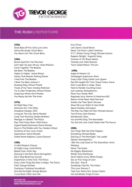 The Rush | Repertoire